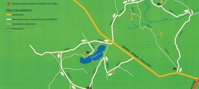 Recreational path in Algimantas County Guerrilla Battlegrounds